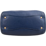Miu Miu Blue Vitello Daino Leather Tote Handbag