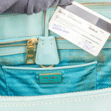 Prada Turquoise Saffiano Leather Galleria Handbag