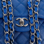 Chanel Quilted Caviar Leather Jumbo Double Flap Crossbody Bag xx maße / datacode, fehlende Ecken - vintageandkickz