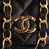 Chanel Quilted Lambskin 24K Gold Single Flap Shoulder Bag