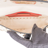 Valentino Quilted Leather Rockstud Spike Turnlock Flap Crossbody Handbag