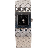 Chanel Silver Tone Matelasse Coco H0009 Women Watch - vintageandkickz