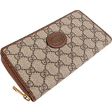 Gucci Monogram GG Supreme Zip Around Wallet