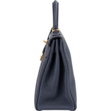 Hermès Blue Nuit Togo Leather Gold Kelly 32 Sellier Handbag