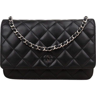 Chanel Quilted Lambskin Wallet on Chain Crossbody Bag