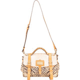 Mulberry Mixed Animal Hair Printed Calsfkin Travel Alexa Satchel Handbag