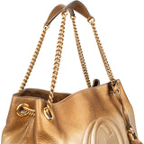 Gucci Bicolor Leather Soho Chain Tote Crossbody Bag