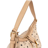 MCM Monogram Visetos Hobo Shoulder Bag
