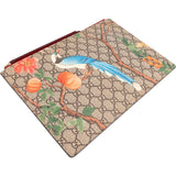 Gucci Monogram GG Supreme Floral Bird Tian Clutch