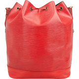 Louis Vuitton Red Epi Leather Sac Noé Grande Shoulder Bag