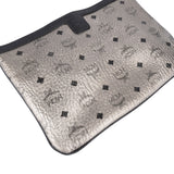 MCM Monogram Metallic Visetos Canvas Pouch Accessoires Shoulder Bag