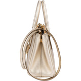 Prada Metallic Saffiano Leather Galleria Small Handbag