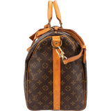 Louis Vuitton Monogram Canvas Keepall 50 Bandoulière Travel Bag