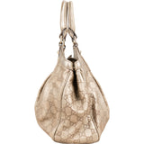 Gucci Guccissima Metallic Leather Sukey Handbag