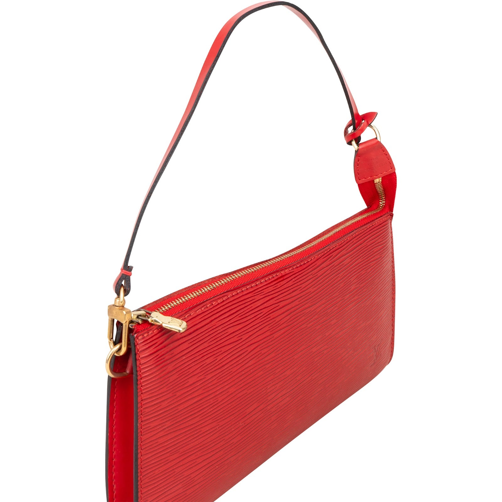 [🔄️B07 / F04] Louis Vuitton Red Epi Leather Pochette Accessoires Handbag - vintageandkickz