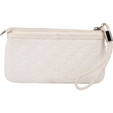 Gucci Guccissima Leather Horsebit Wristlet Pouch Bag