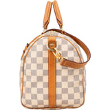 Louis Vuitton Monogram Damier Azur Canvas Speedy 30 Bandoulière Handbag
