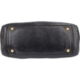 Miu Miu Pebbled Leather Turnlock Satchel Handbag