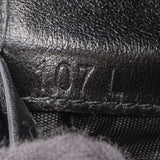 Prada Noir Leather Studded Compact Wallet
