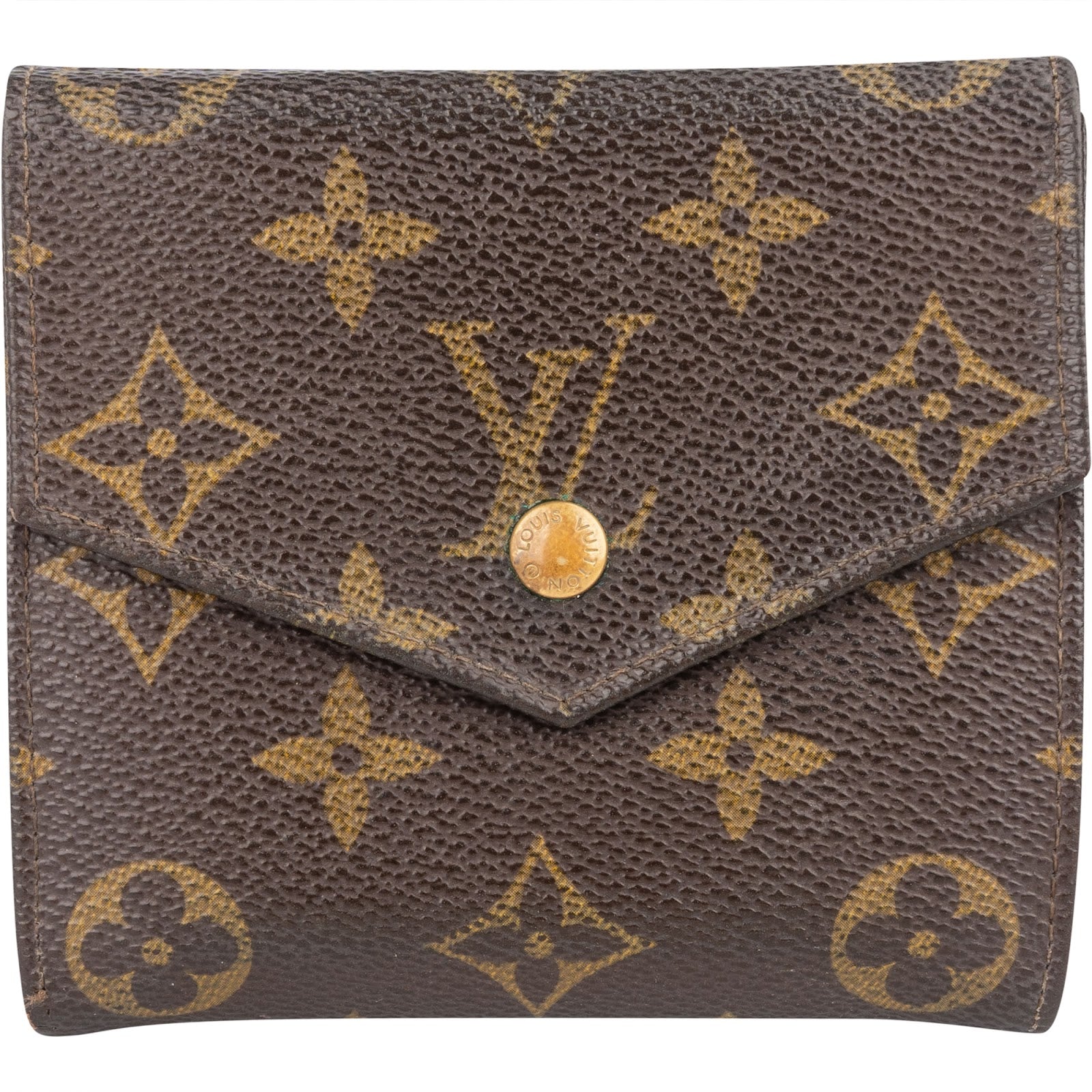 Louis Vuitton Monogram Canvas Elise Wallet - vintageandkickz