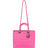 Christian Dior Quilted Lambskin Lady Dior Handbag - vintageandkickz