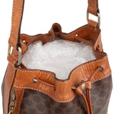 Celine Macadam Canvas Bucket Crossbody Bag