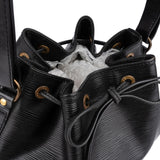 Louis Vuitton Noir Epi Leather Sac Noé Petit Shoulder Bag