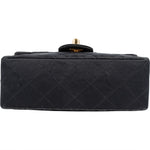 Chanel Quilted Satin Single Flap Crossbody Bag - vintageandkickz