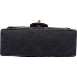 Chanel Quilted Satin Single Flap Crossbody Bag - vintageandkickz