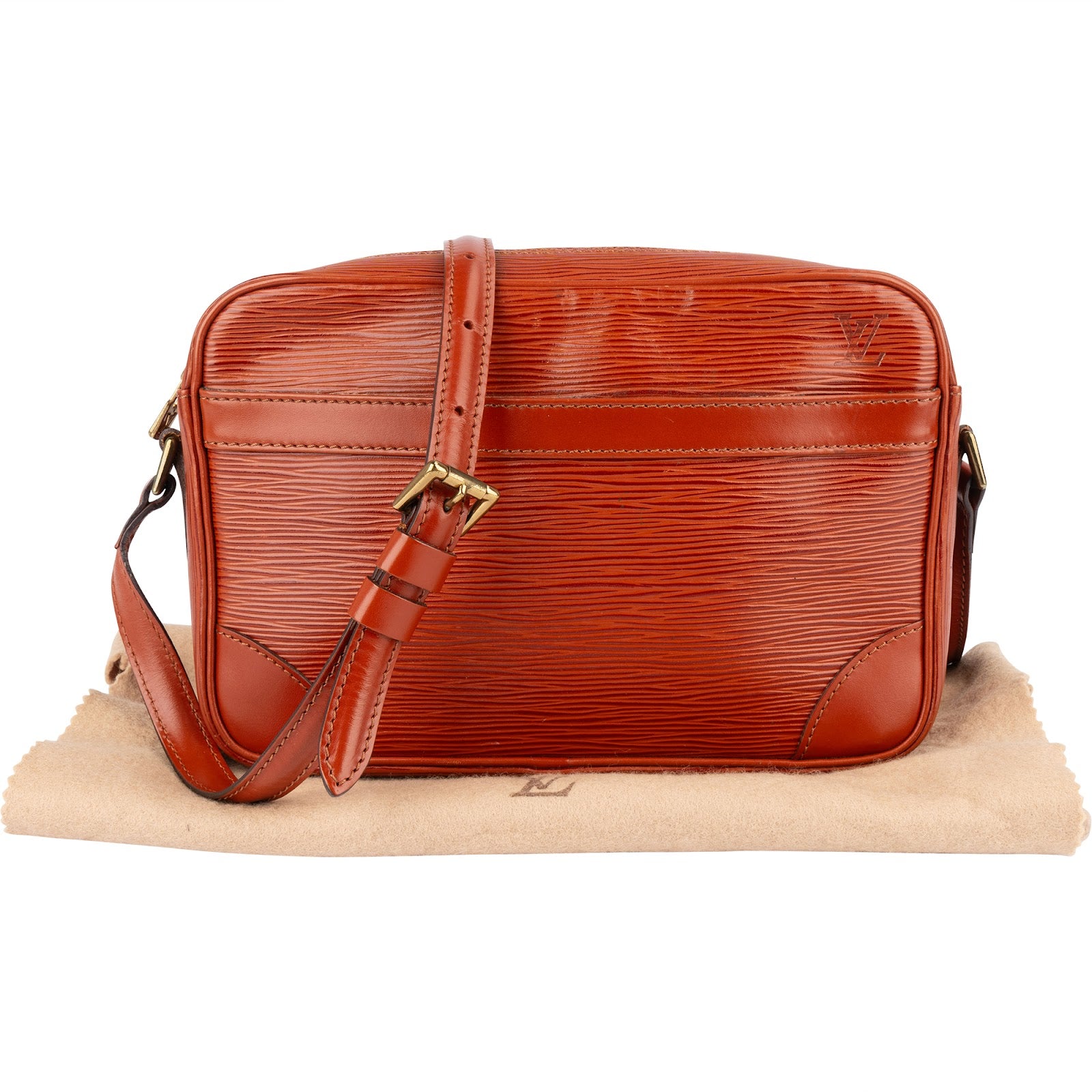 Louis Vuitton Cognac Epi Leather Trocadero 23 Crossbody Bag - vintageandkickz