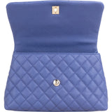 Chanel Quilted Caviar Leather Coco Handle Single Flap Handbag