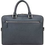 Louis Vuitton Blue Epi Leather Bassano Porte-Documents Voyage Handbag