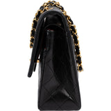 Chanel Quilted Lambskin 24K Gold Medium Double Flap Shoulder Bag