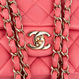 Chanel Quilted Lambskin Gold Medium Double Flap Shoulder Bag