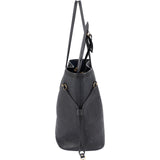 Louis Vuitton Noir Monogram Empreinte Leather Neverfull MM Shoulder Bag
