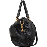 Miu Miu Vitelo Daino Turnlock Coffer Satchel Handbag
