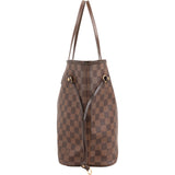 Louis Vuitton Monogram Damier Ebene Neverfull MM Shoulder Bag