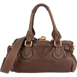 Chloé Brown Leather Paddington Shoulder Bag