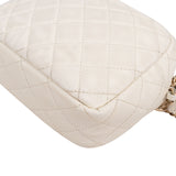 Chanel Quilted Caviar Leather Small Round Camera Crossbody Bag