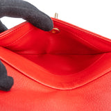 Chanel Stitched Leather Chevron Envelope Double Flap Shoulder Crossbody Bag