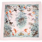 Hermès Silk Equateur Animales Silk 90 Scarf Tuch