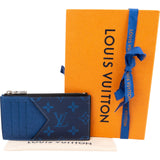 Louis Vuitton Monogram Taigarama Leather Coin Card Holder Wallet