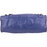 Balenciaga Purple Leather Classic City Handbag