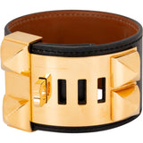 Hermès Gold Tone Collier de Chien Bracelet