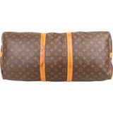 Louis Vuitton Monogram Canvas Keepall 55 Bandoulière Travel Bag