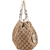 Gucci Monogram GG Canvas Sukey Hobo Handbag