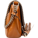 Gucci Grained Patent Leather GG Soho Chain Crossbody Bag