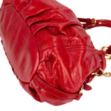 Miu Miu Vitello Lux Coffer Hobo Shoulder Bag