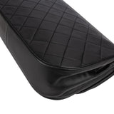 Chanel Quilted Lambskin Half Moon 24K Gold Double Flap Shoulder Bag