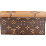Louis Vuitton Monogram Giant Reverse Canvas Sarah Wallet